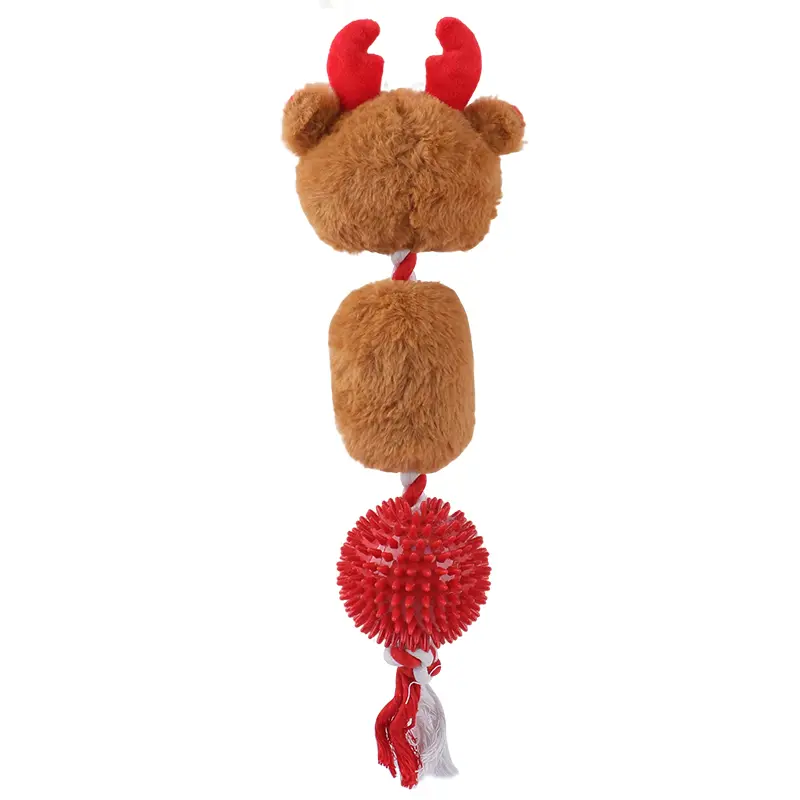 Custom The Christmas-Themed Doggy Plush Toys Perfectly Blend The Joy of The Holiday Season With The Adorability of Pets: Konted Reindeer, Konted Snowman, Konted Santa Manufacturer, Factories