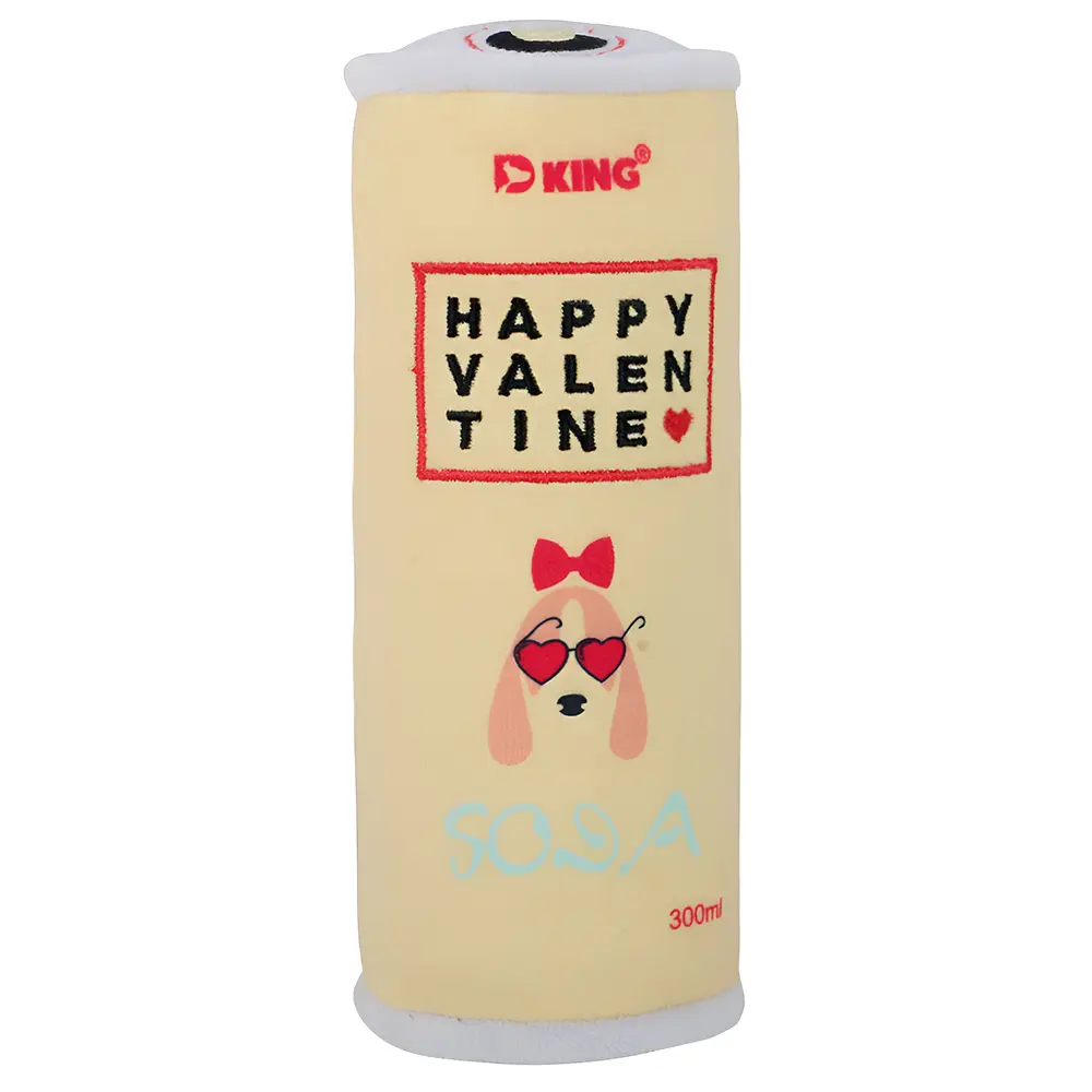 Wholesale Make a sound with just one squeeze! Adorable bottle-shaped pet plush toy, both relieving stress and providing fun Supplier, Factory