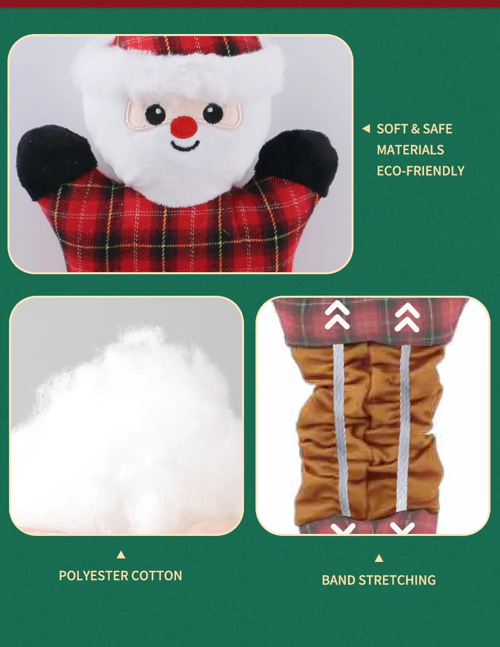 Christmas Elastic Dog Toy 3