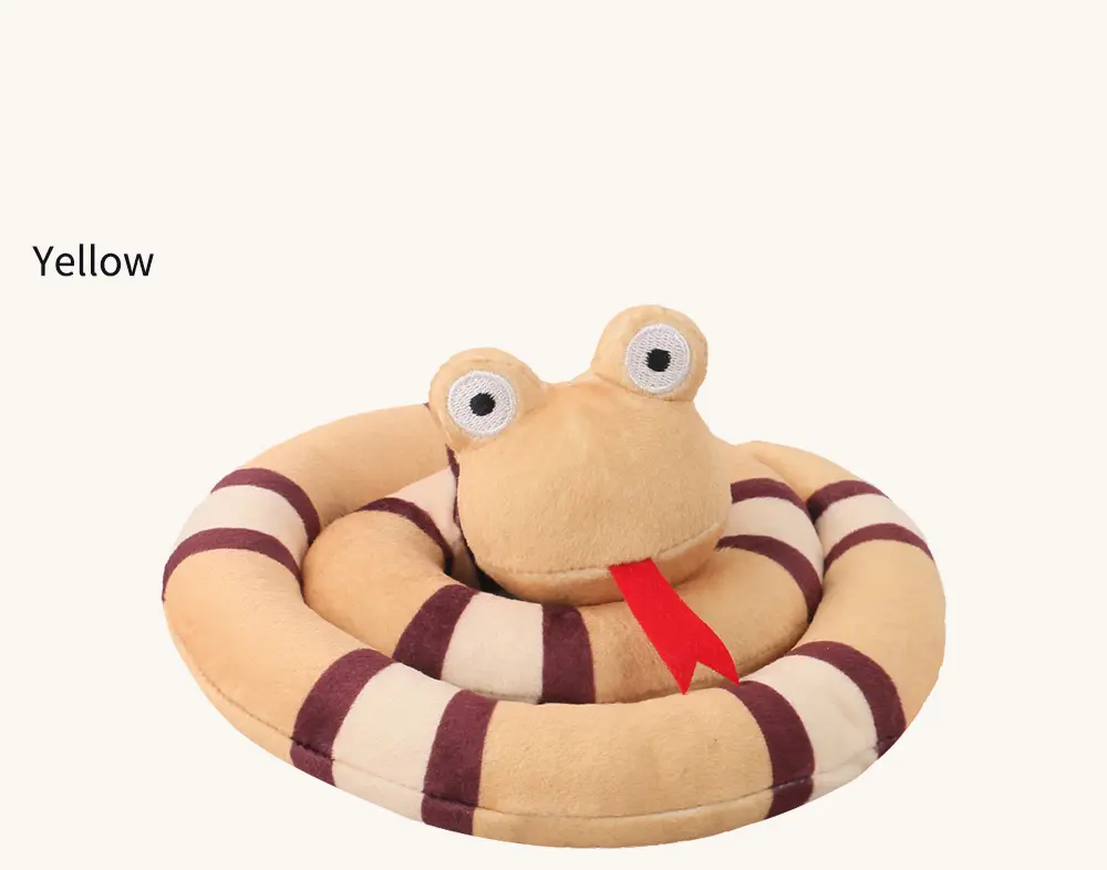 Snake-Shaped Plush Toy Detail 7
