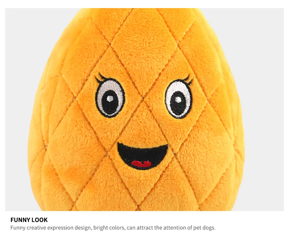 Pineapple plush toy detail 12