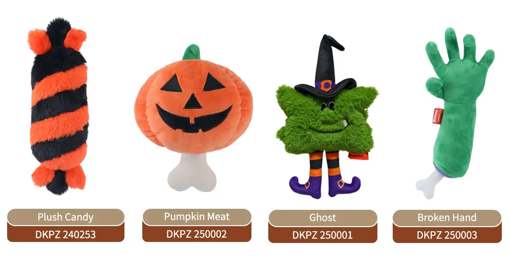 Halloween plush dolls detail