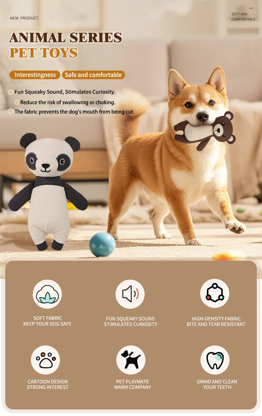 Pet Plush Toy Bear