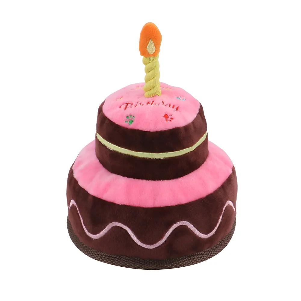 Wholesale Birthday Cake Interactive Plush Toy for Pets Manufacturers, Supplier