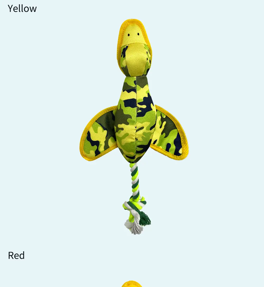 Rope Camouflage Flying Duck, Plush Pet Toy (14)