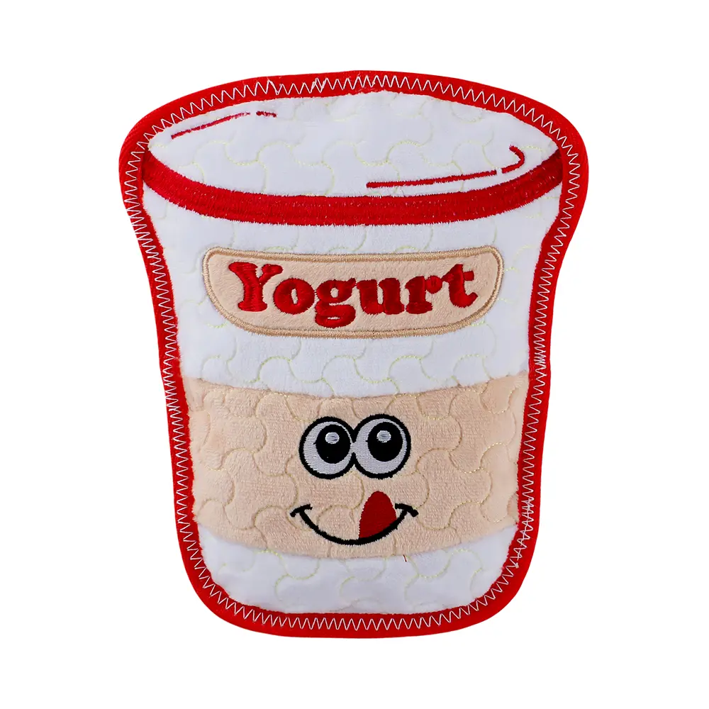 OEM Latest Dog Plush Toy Series Cheese Cake, Yogurt, Chocolate Pie, Peanut Butter, Butter Manufacturer, Factories