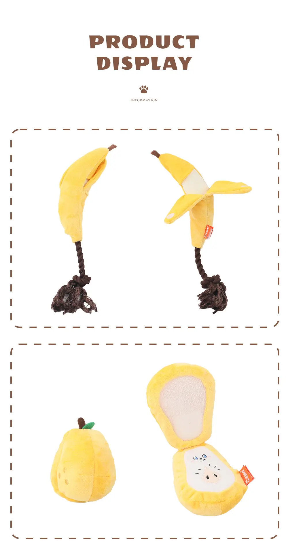 Fruit Series Pet Plush Toy 7