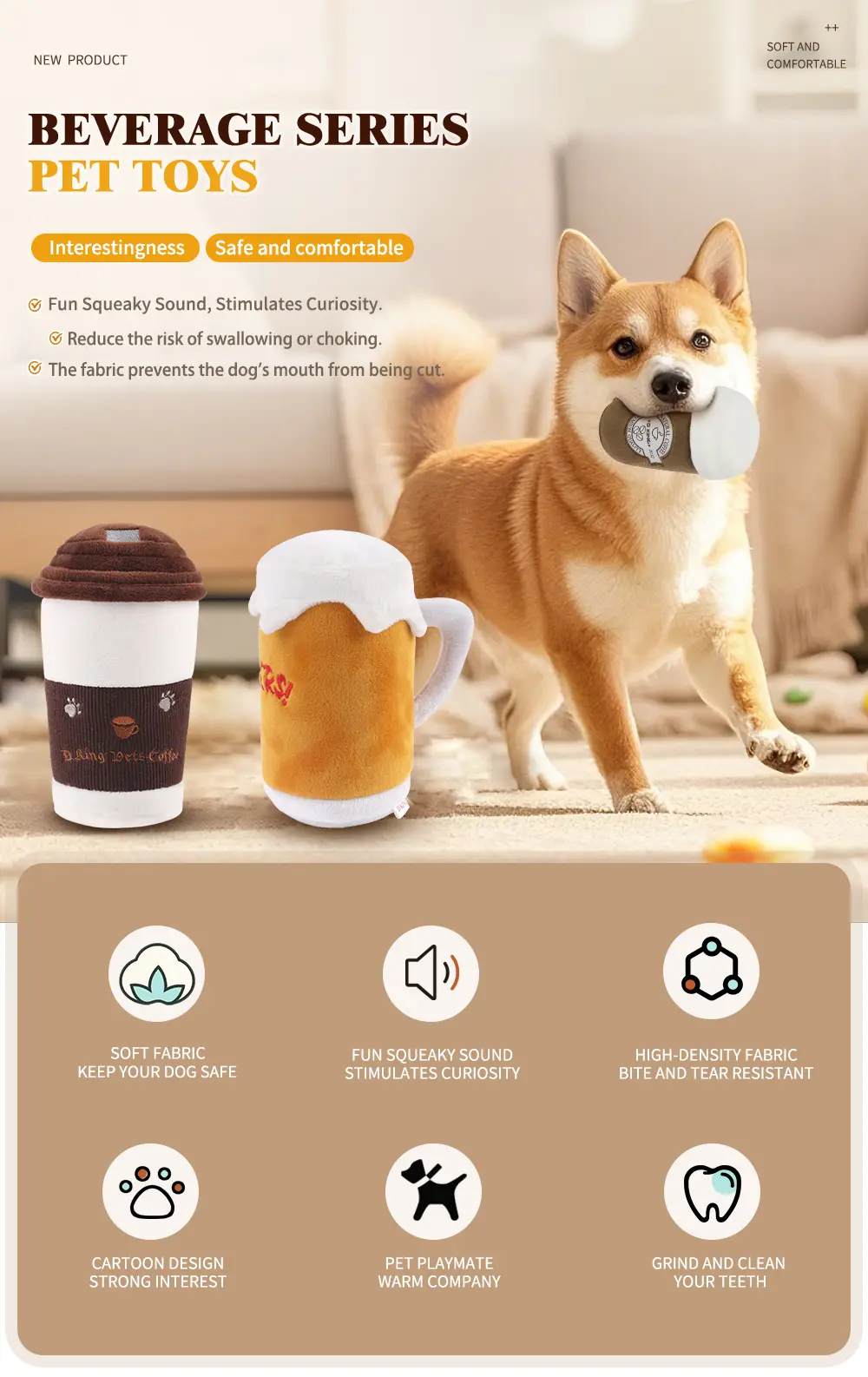 Plush Dog Toy Details 1