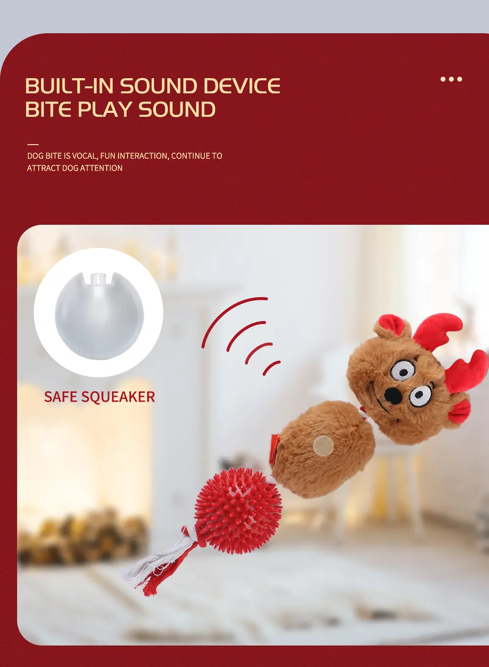 Plush Dog Toy Interactive