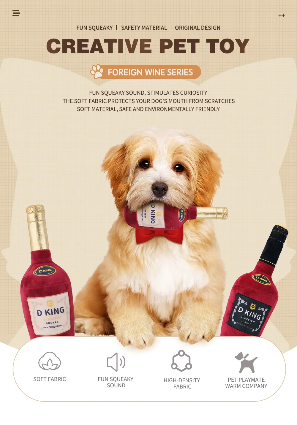Foreign Wine Pet Toy Details 1