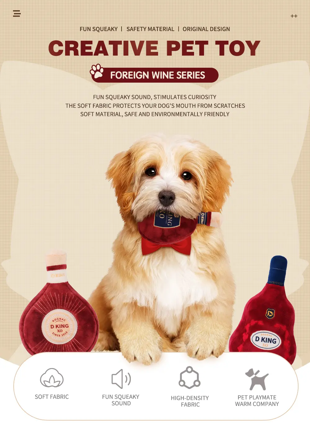 Foreign Wine Pet Toy View 1