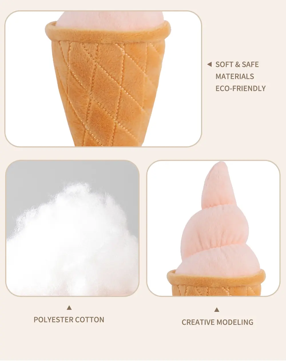 Ice Cream Cone Pet Toy 3