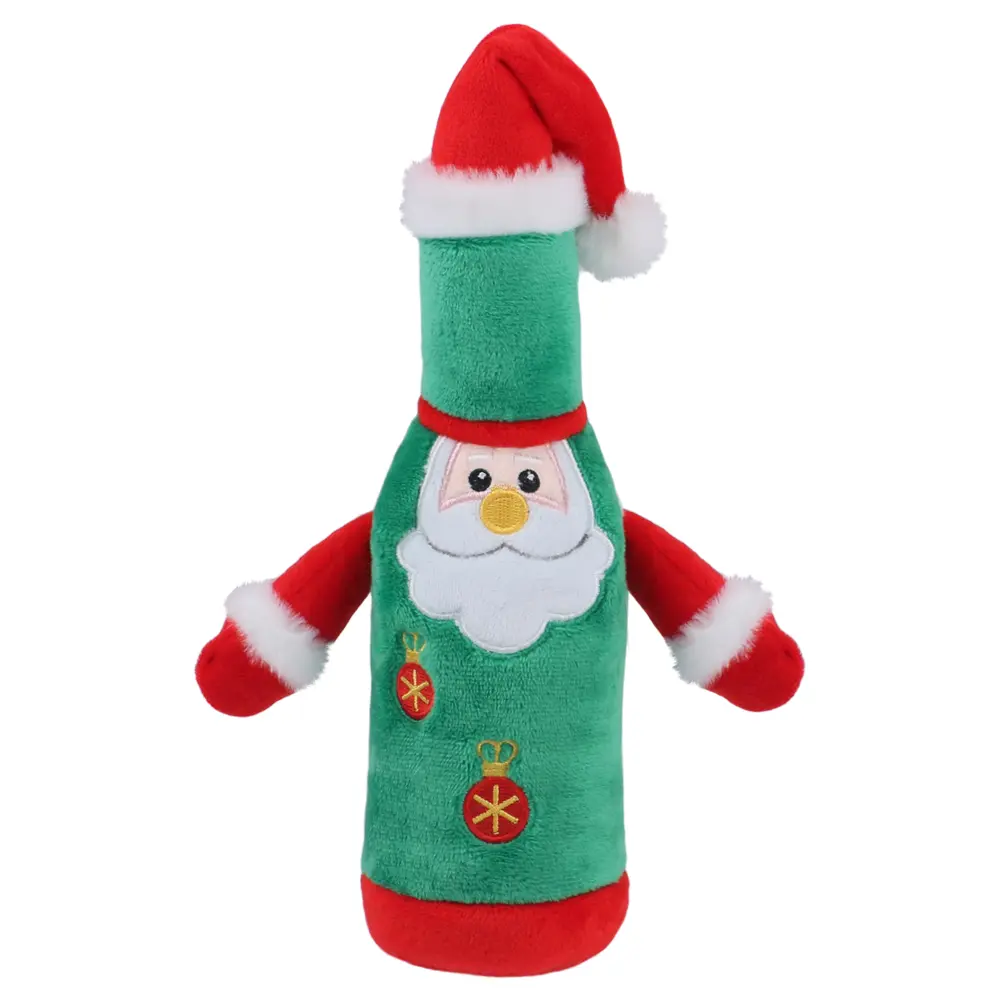 Custom Dog's Christmas Bottle plush toy: safe, durable, highly interactive, and a festive companion. Manufacturer, Factories