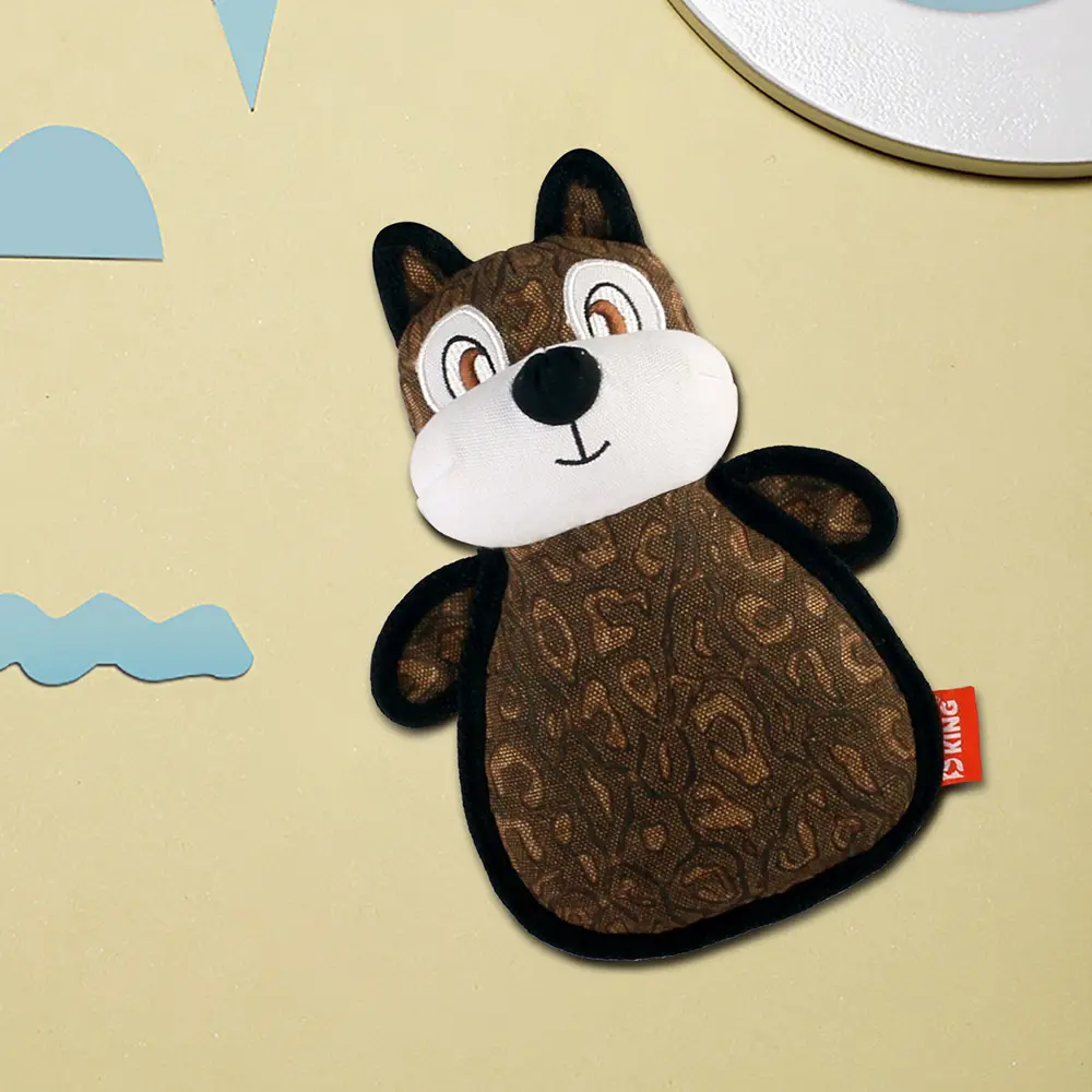Custom 2025 New Product Classic Animal Shape Sturdy Dog Toy Collection Oblate Body Squirrel Manufacturers, Factories