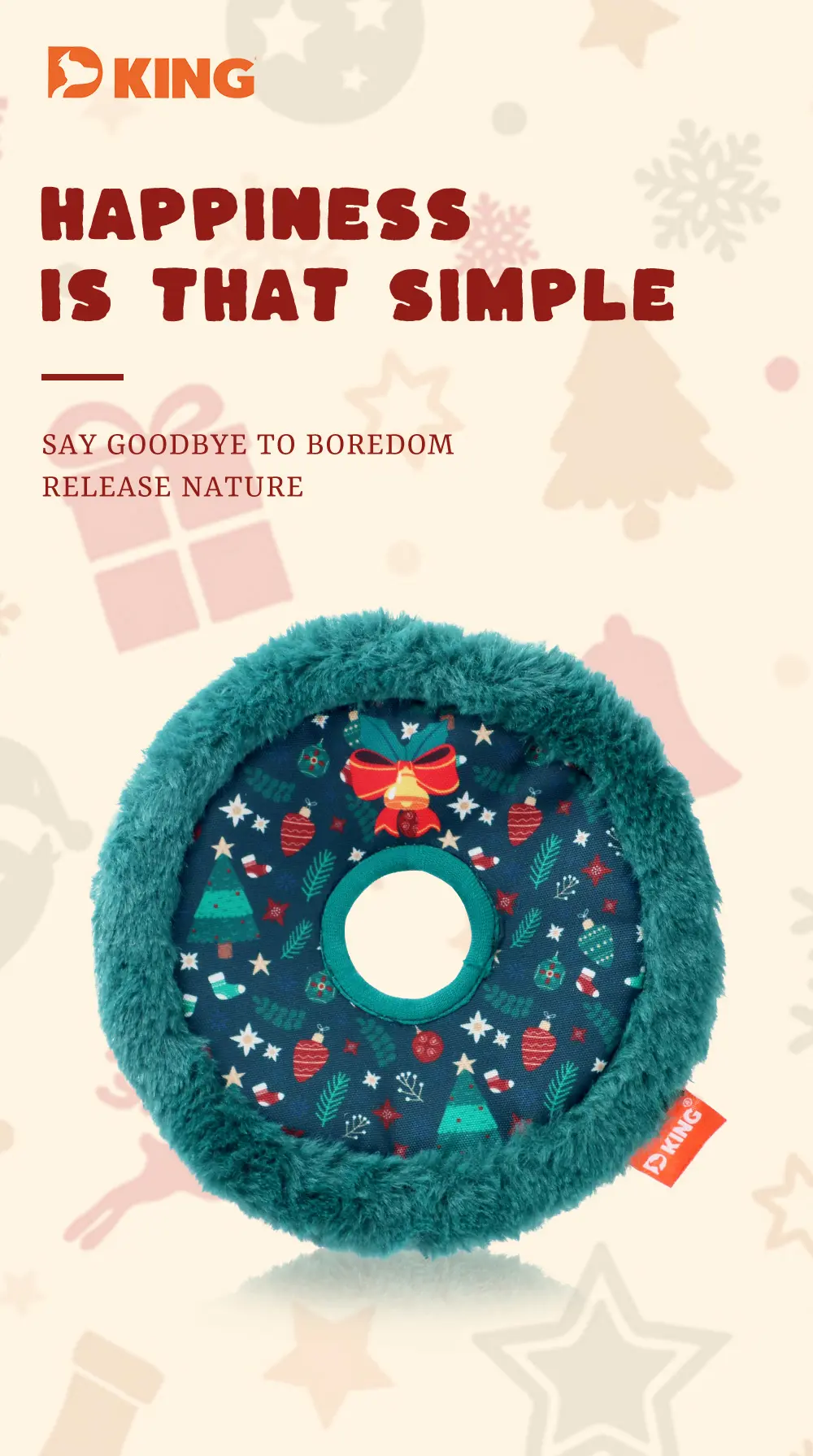Christmas Wreath Doggy Plush