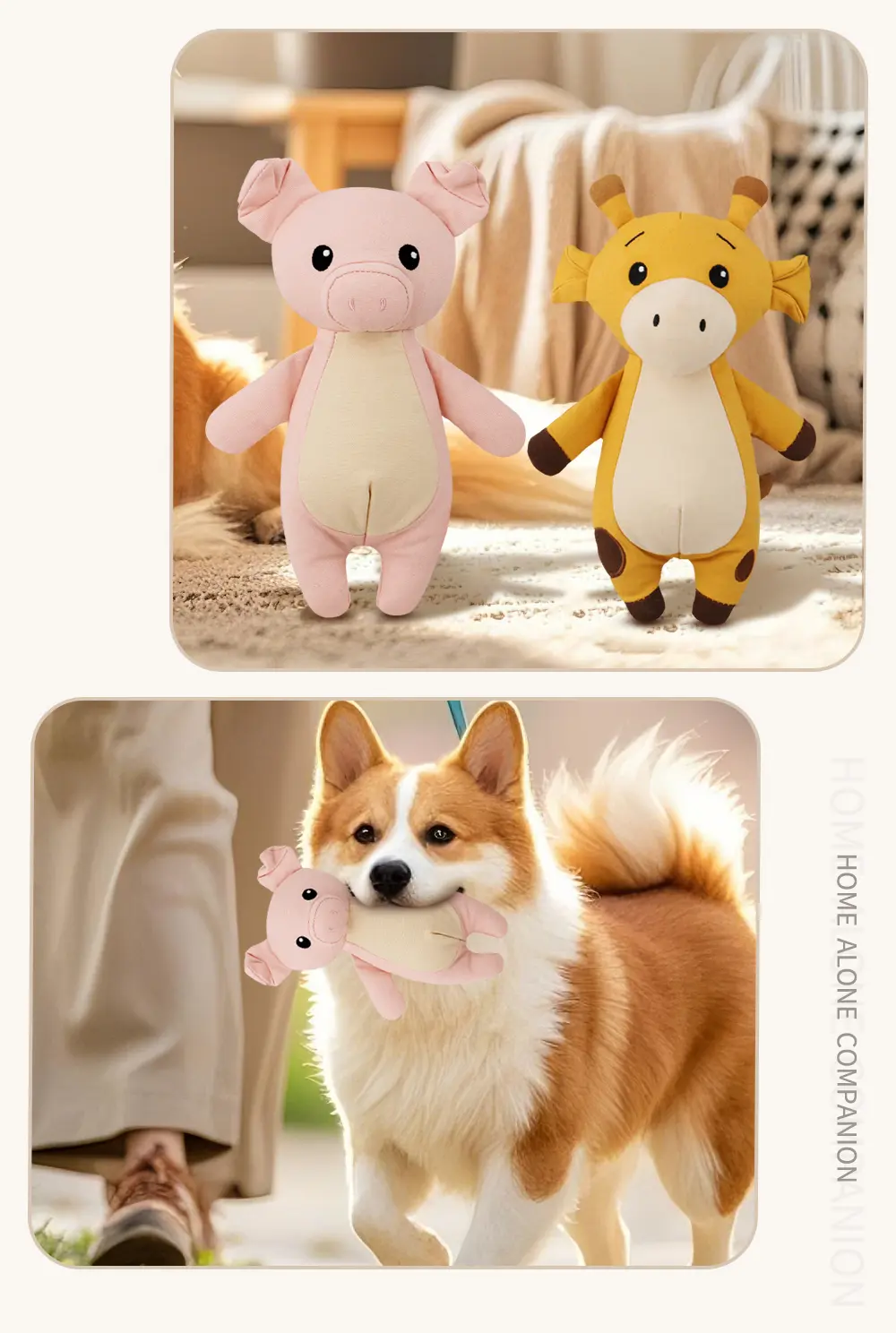 Fox, Deer, And Pig Plush Toys (9)