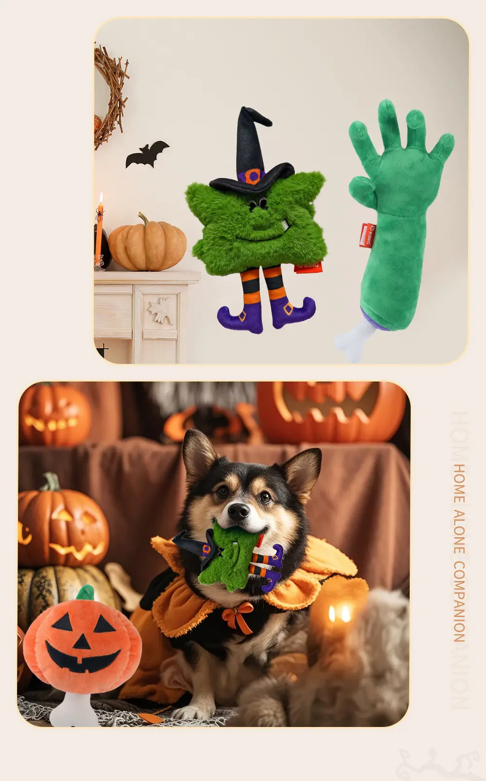 Halloween plush dolls detail