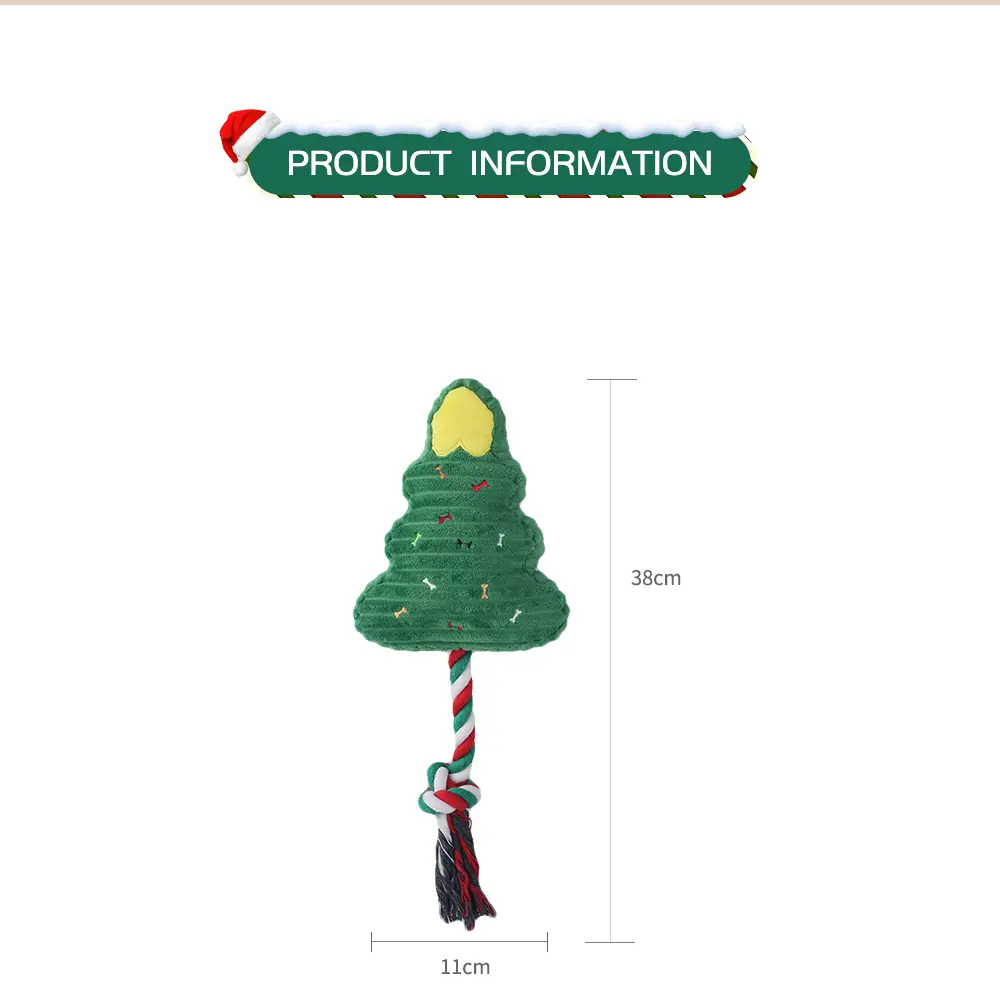 Pet Plush Toy Christmas Tree