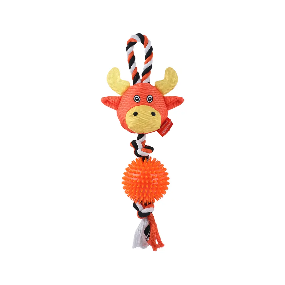 OEM Dog Toys: Safe, Soft, and Entertaining：Knotted Rhino，Knotted Giraffe Supplier, Factory