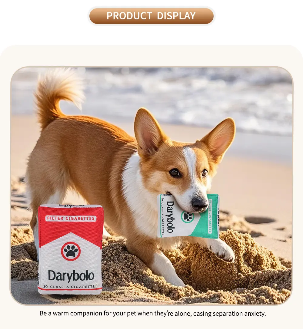 Cigarette Series Pet Toy - Squeaker Feature Demonstration