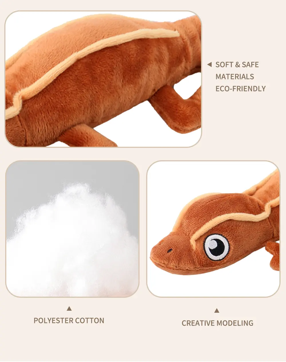 Dog Plush Toy Lizard Design 7