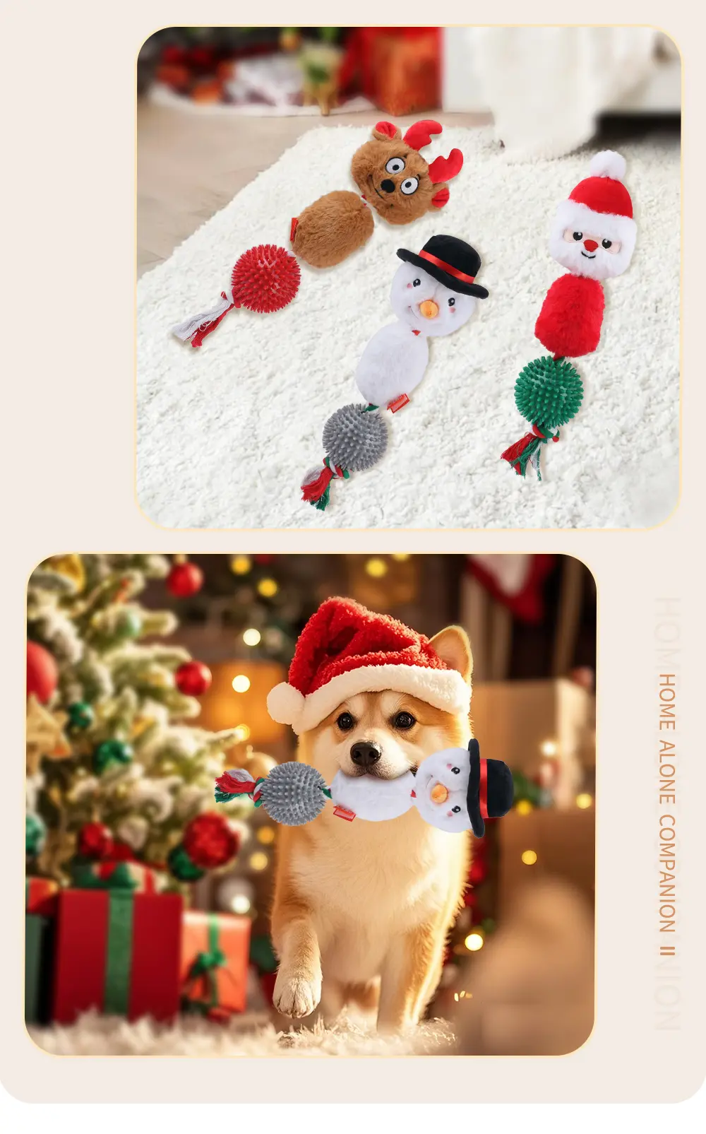 Interactive Christmas Pet Toy