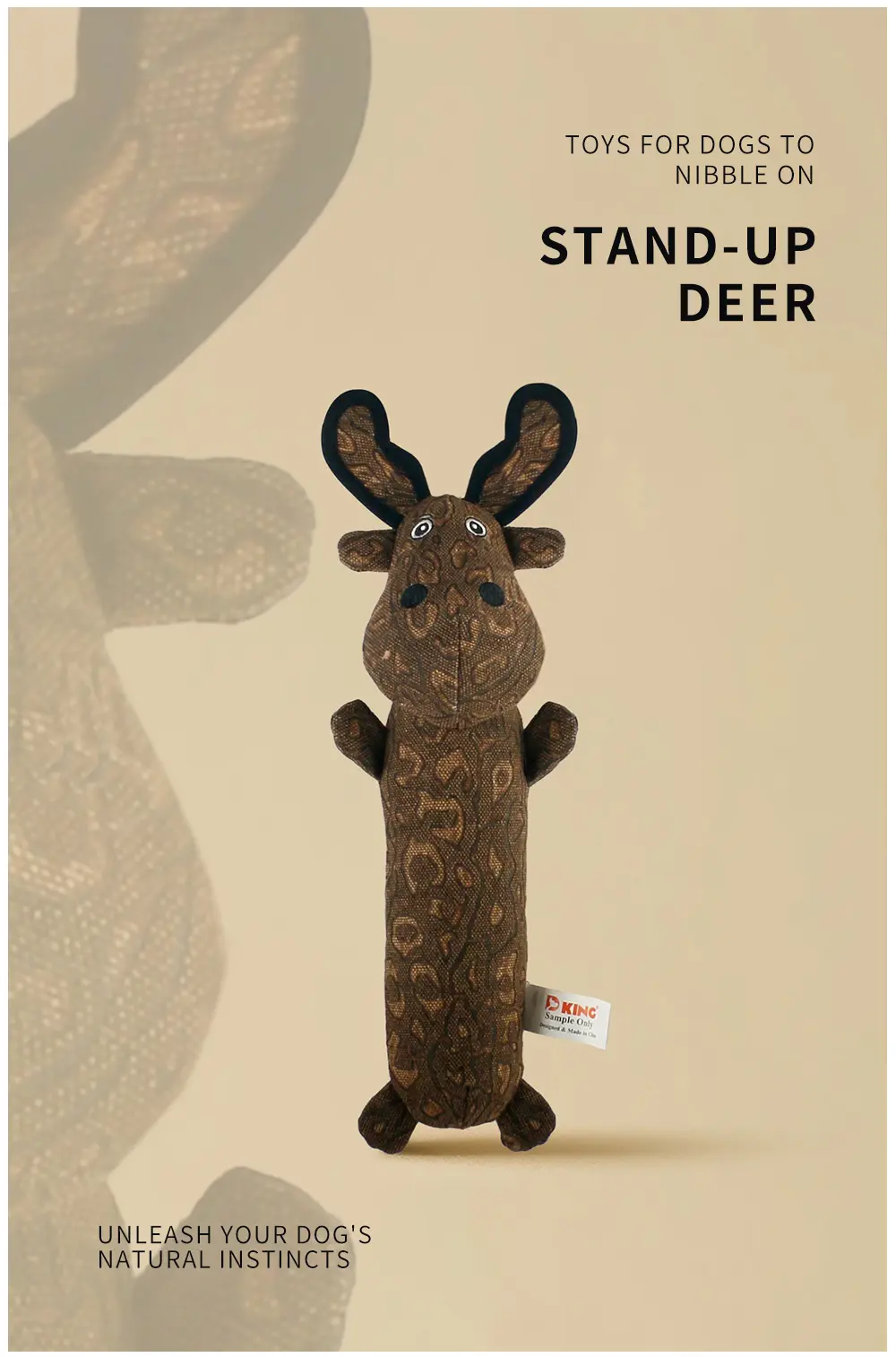 Stand-up Deer Dog Toy View 1
