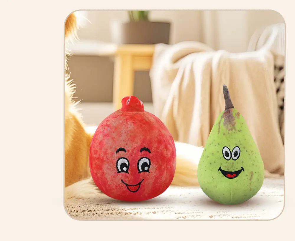 Dog Interactive Plush Toy - Pear Model Detail 1