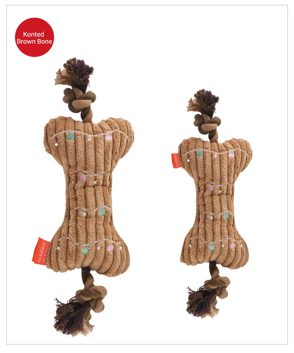 Squeaky Bone Plush Toy 10