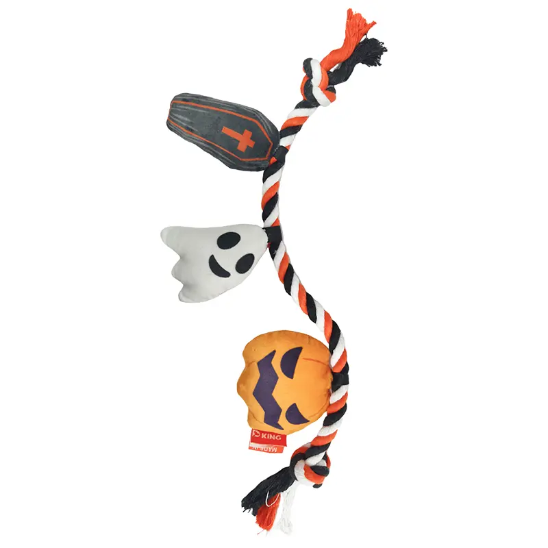 OEM Halloween special rope plush dog toy, soft texture, durable and interactive: Halloween Cupcakes 3 In 1，Halloween Eyes 3 In 1，Halloween Terrors 3 In 1 Supplier, Factory