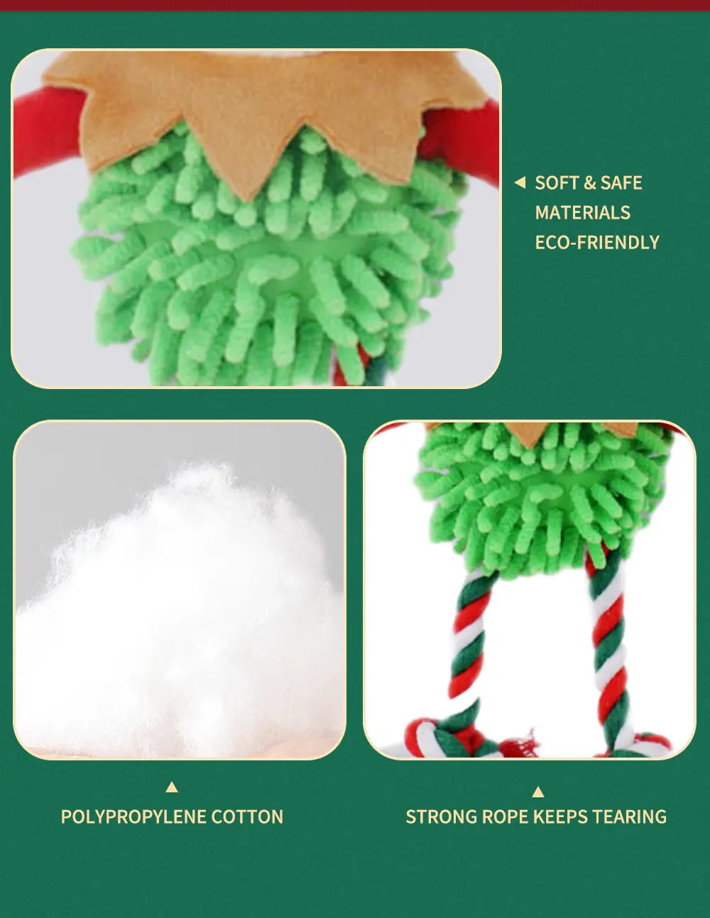 Holiday Pet Toy Detail 3