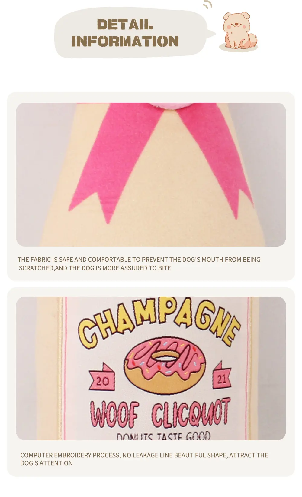 Champagne Pet Toy Highlight 10