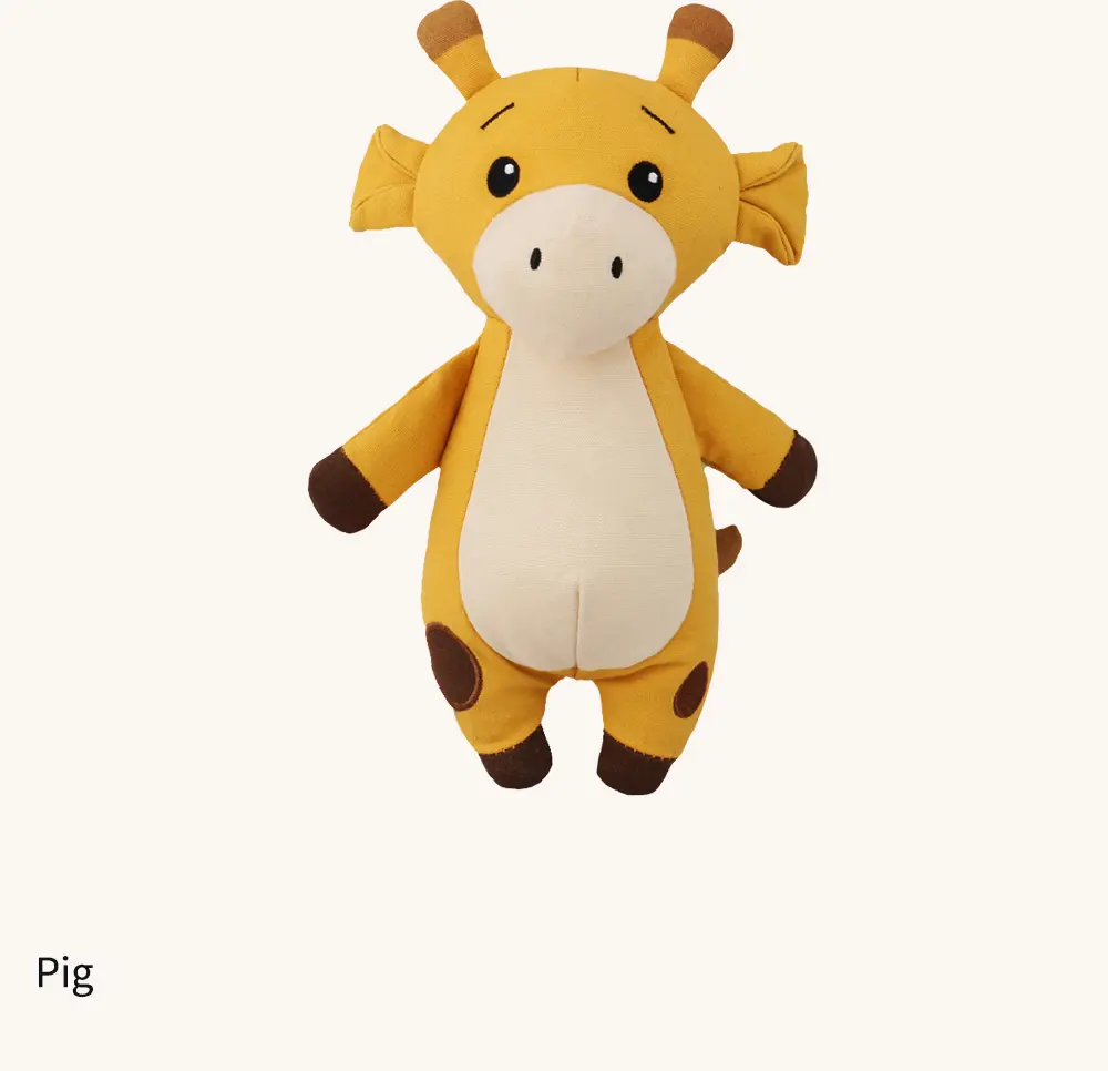 Fox, Deer, And Pig Plush Toys (11)