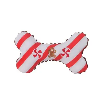 Striped Gingerbread Man Bone Pet Chewable