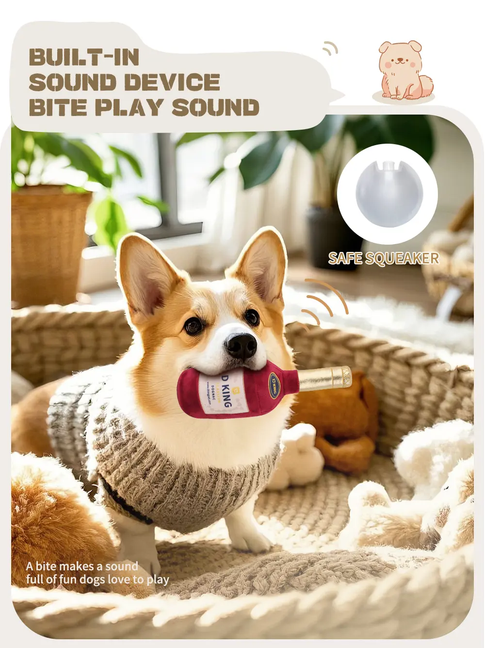 Foreign Wine Pet Toy Details 2