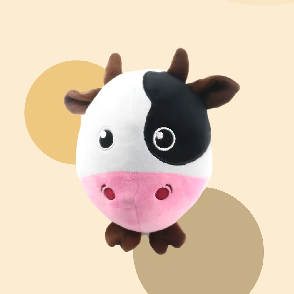 Custom 18cm Cow Plush Ball Pet Toy: A Must-Have for Your Dog's Playtime Suppliers, Factory
