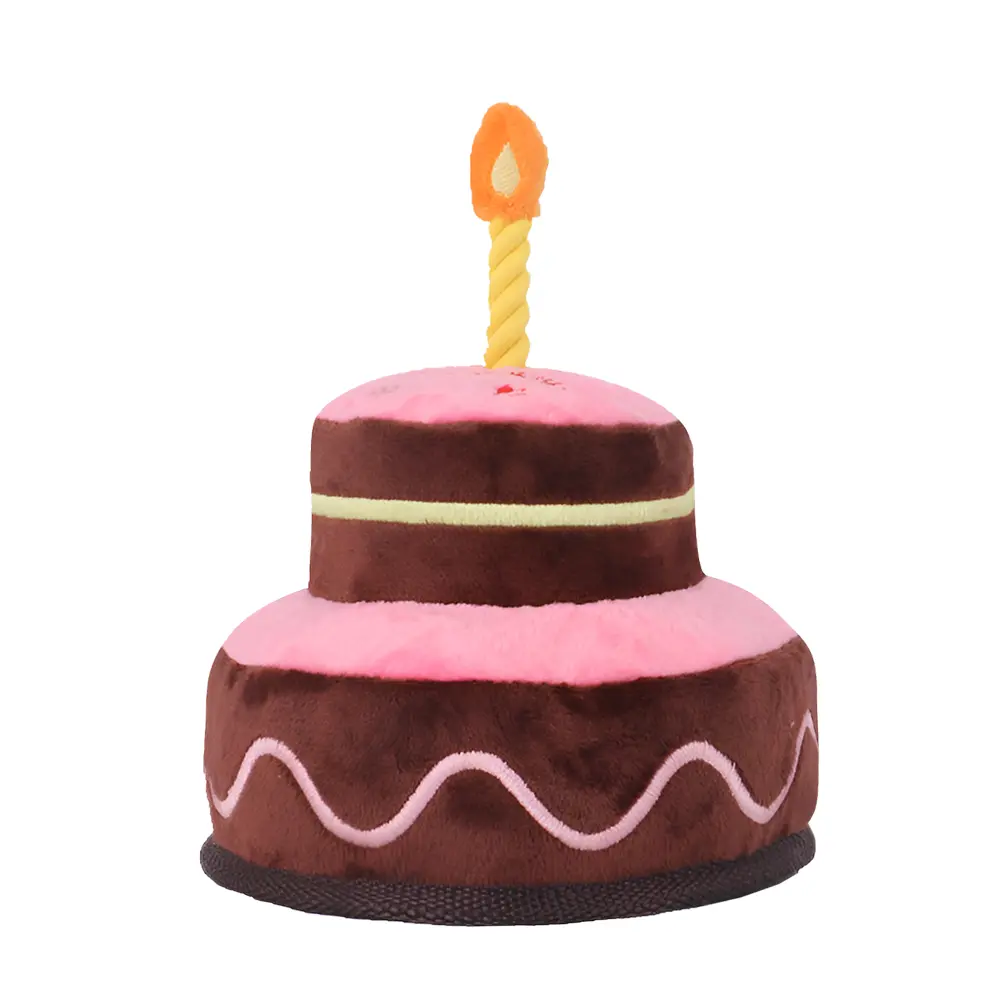 Wholesale Birthday Cake Interactive Plush Toy for Pets Manufacturers, Supplier