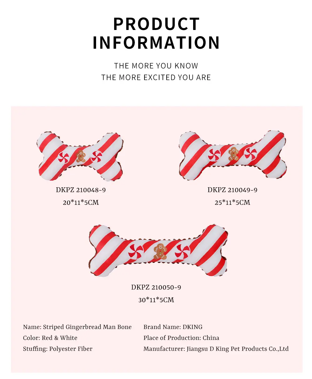 Striped Gingerbread Man Bone 03