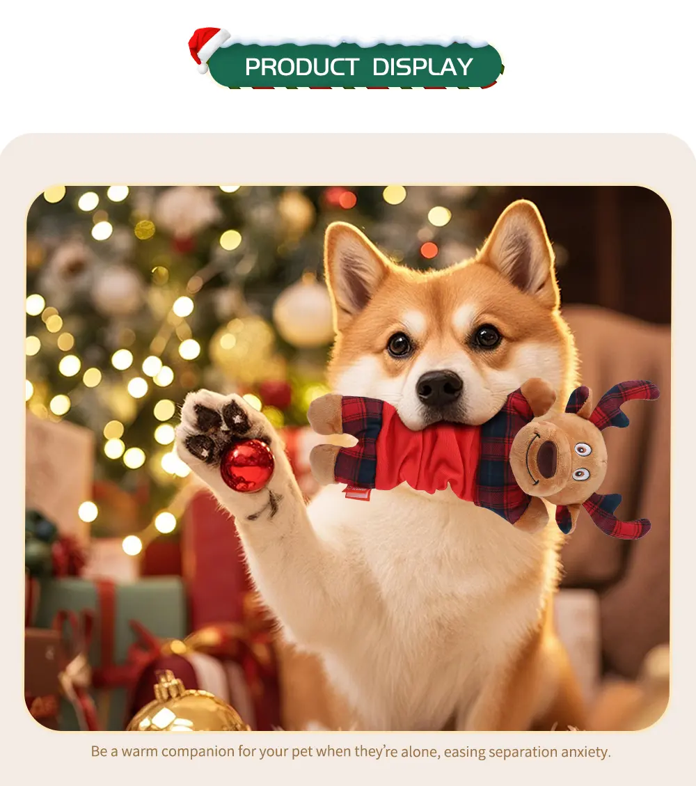 Christmas Elastic Dog Toy 6