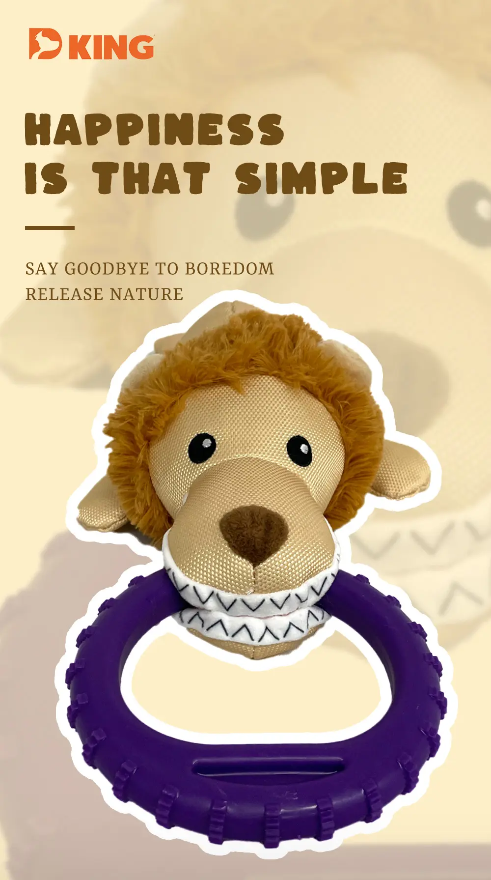 Interactive Dog Toy Tiger