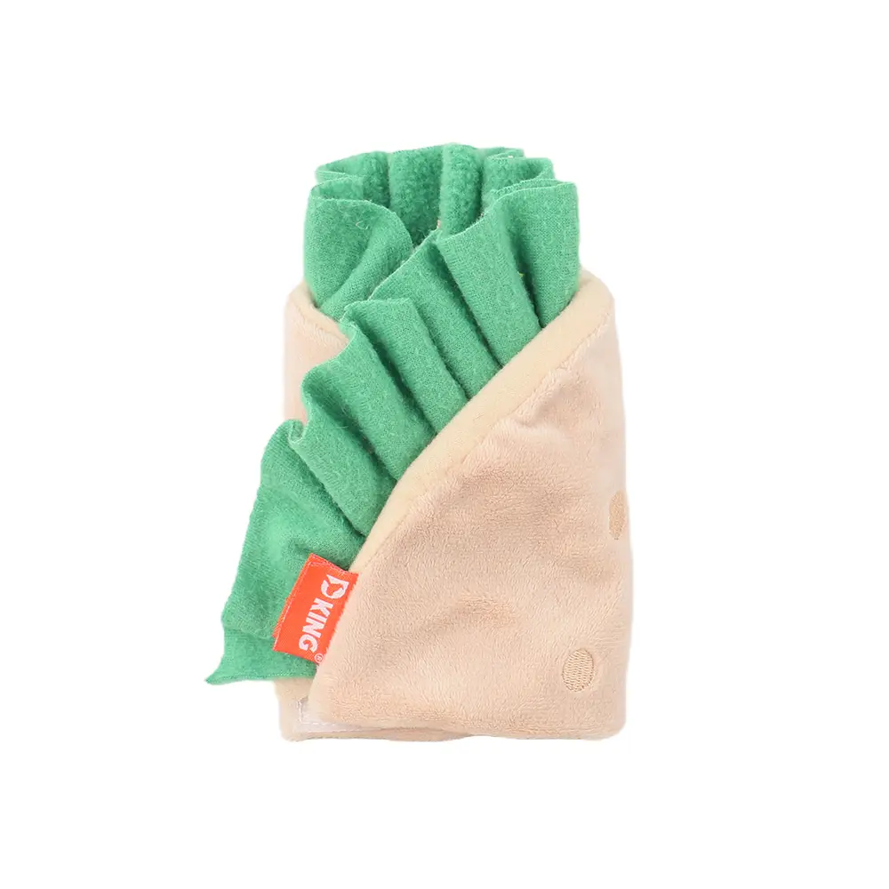 Wholesale Food-shaped Pet Plush Toys：Snuffle Burrito，Snuffle Chicken Rolls Manufacturers, Factory