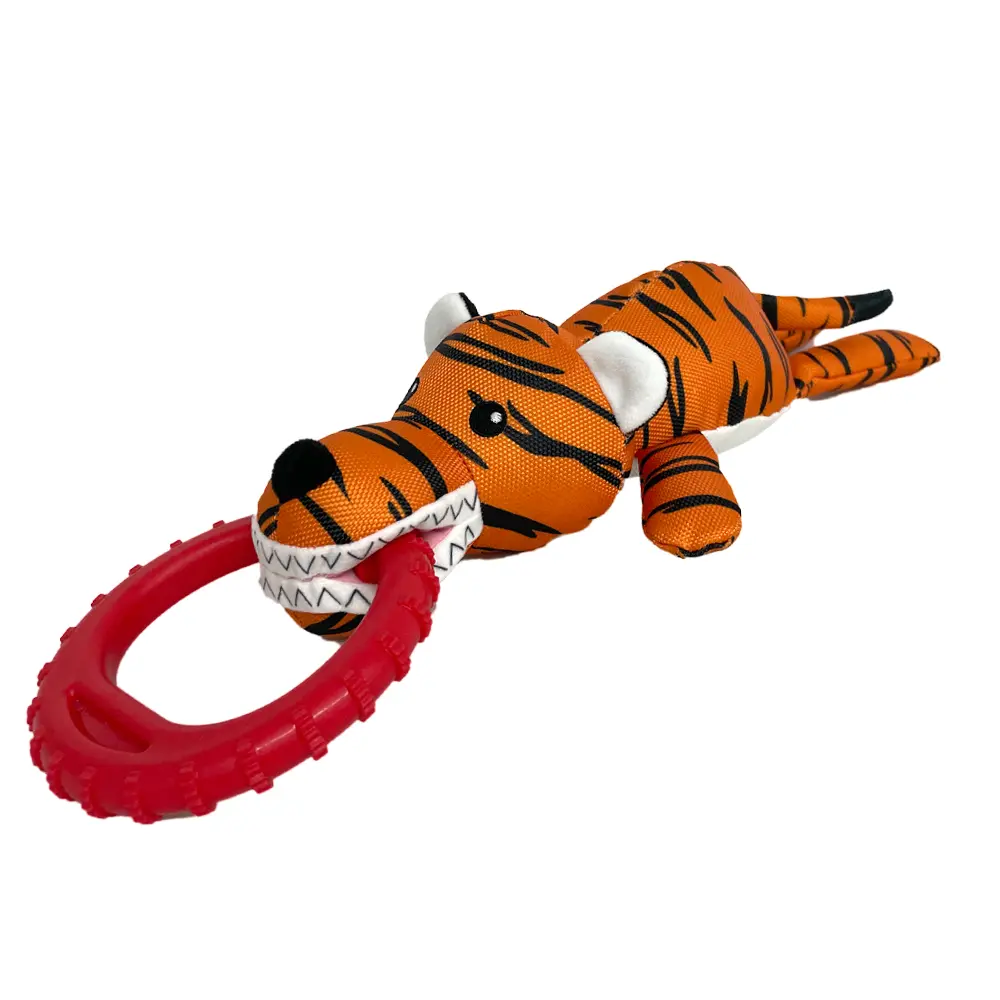 Wholesale Fun Dog Interactive Plush Toys：Tiger,Lion,Leopard,Cow，Zebra，Zebra Supplier, Factory