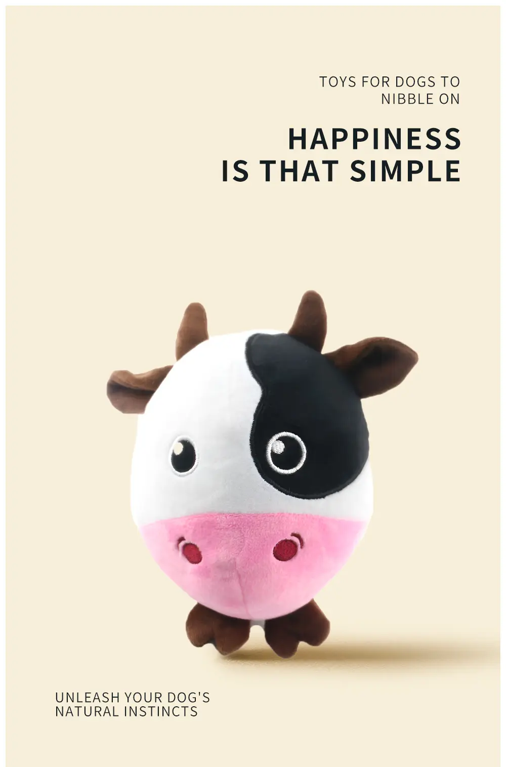 Cow plush toy view 1