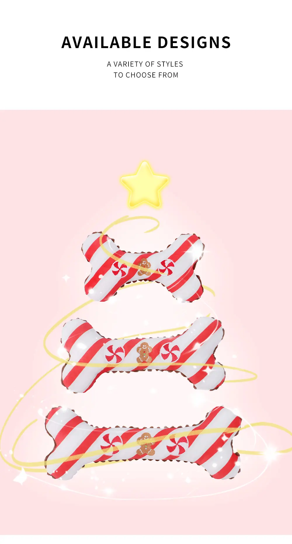 Striped Gingerbread Man Bone 05