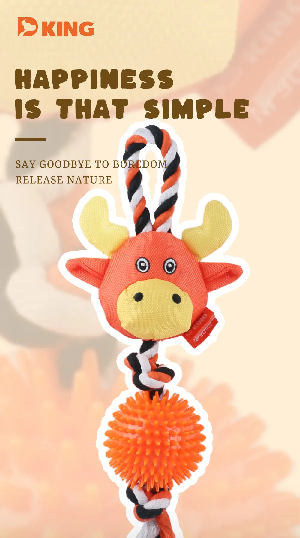 Knotted Rhino Toy Details