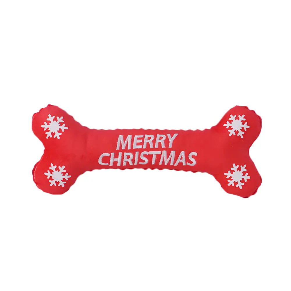 Custom Snowflake Bone Interactive Plush Toy for Dogs – A New Experience of Fun Companionship Manufacturer, Factory