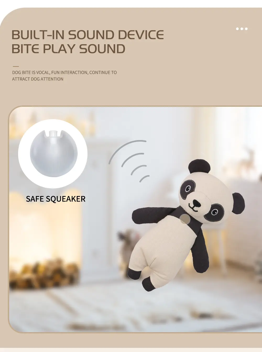 Pet Plush Toy Raccoon
