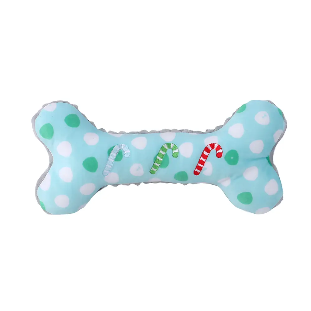 Wholesale Introduction to Dots Walking Stick Pattern Bone Pet Interactive Plush Toy Manufacturer, Factories