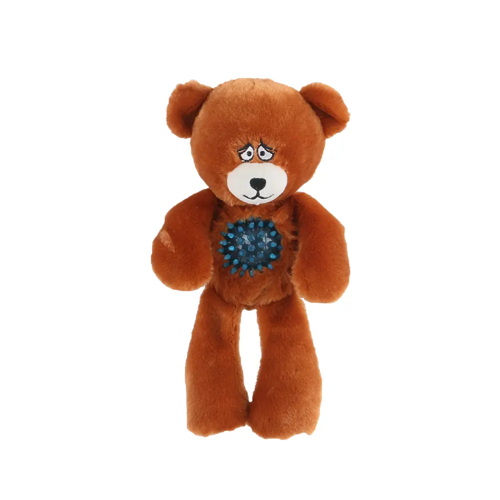 OEM Bear-Shaped Interactive Dog Toy with TPR Ball and Sound Feature Manufacturer, Factories