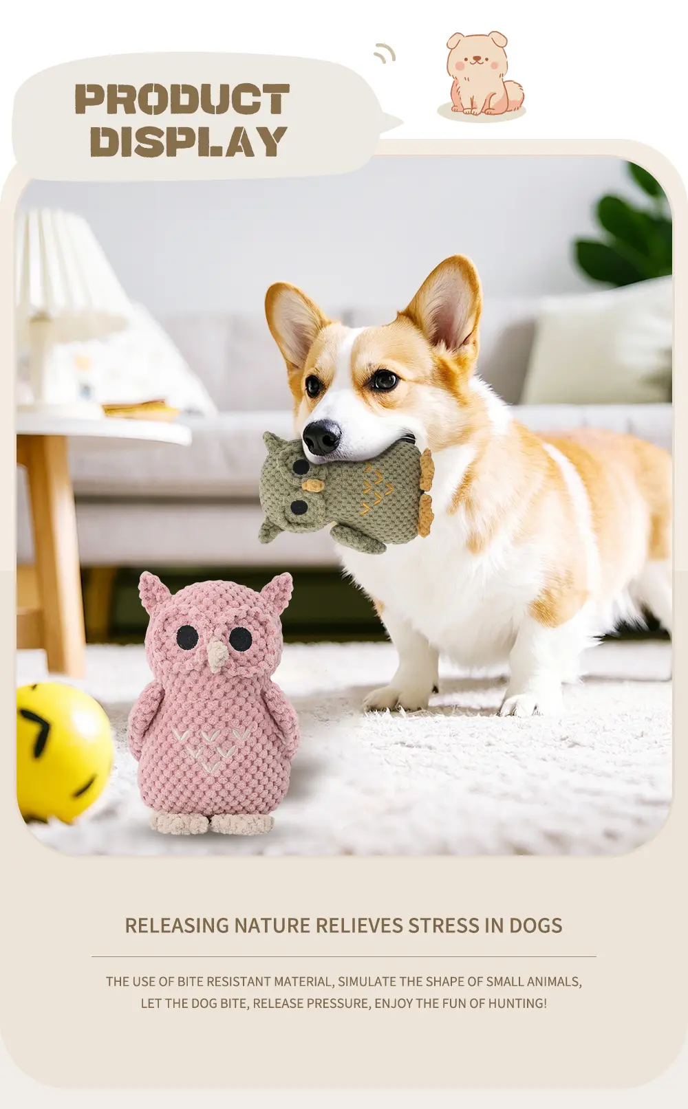 Pet Toy Owl View 7